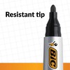 BIC Marking 2000 ECOlutions Permanent Bullet Tip Markers - Black,