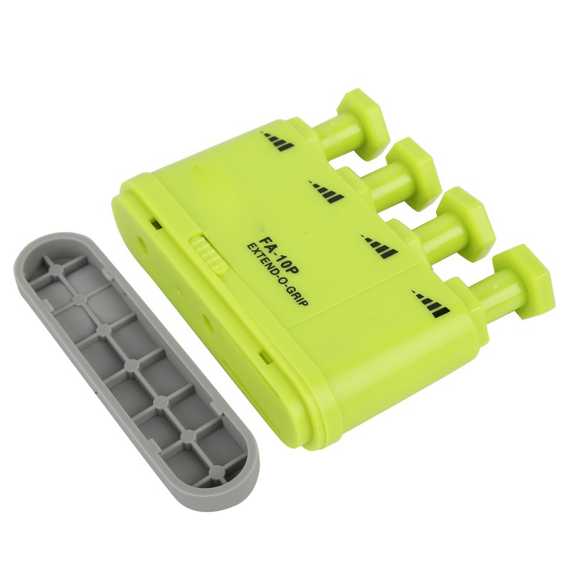 Finger Strengthener Exerciser Adjustable Tension Plastic Trainer for Musician GuitaristGreen