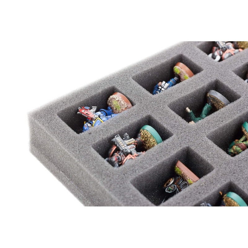 FS035BO 35 mm Full-Size foam tray with 36 compartments