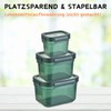 Engelland - Set of 3 Storage Jars with Lids, Airtight,