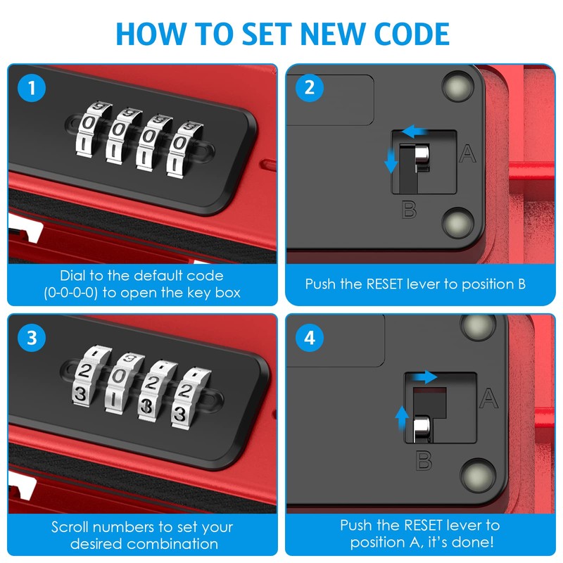 Brifit Portable Safe with Payment Code, Security Box with Removable