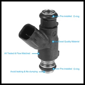 Hihaha 28160355 Fuel Injector Nozzle Flow Matched Replacement for Hisun Tactic Strike for Massimo MSU500 for Coleman UT500 450 500 550 EFI UTV ATV Durable Material