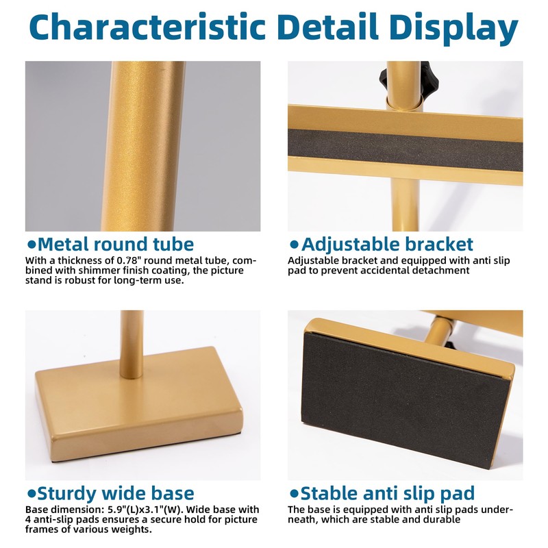 GRETJOB Adjustable Tabletop Easel Stand, 29" Picture Easels for Display