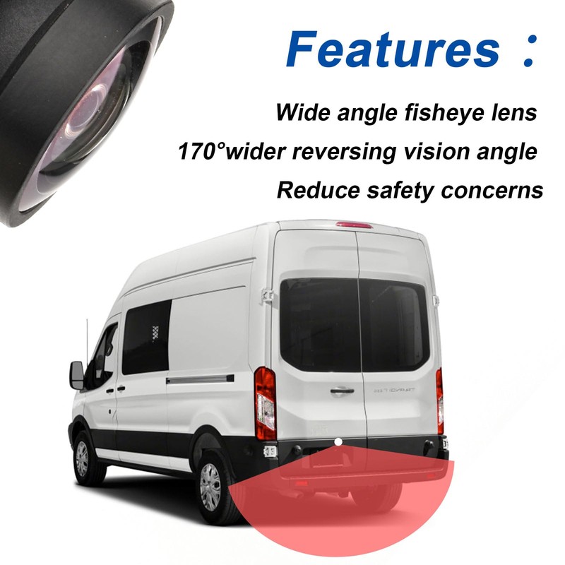 Dngbymx Rear View Backup Camera Compatible with Ford Transit 150