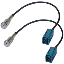 Auto-plaza 2X Car Stereo Fakra Female to SMA Female Antenna Adapter Cable (Stereo Fakra Female to SMA Female)