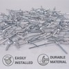SKIR'CO (Pack of 100) Aluminium Countersunk Blind Rivets 3.0 x