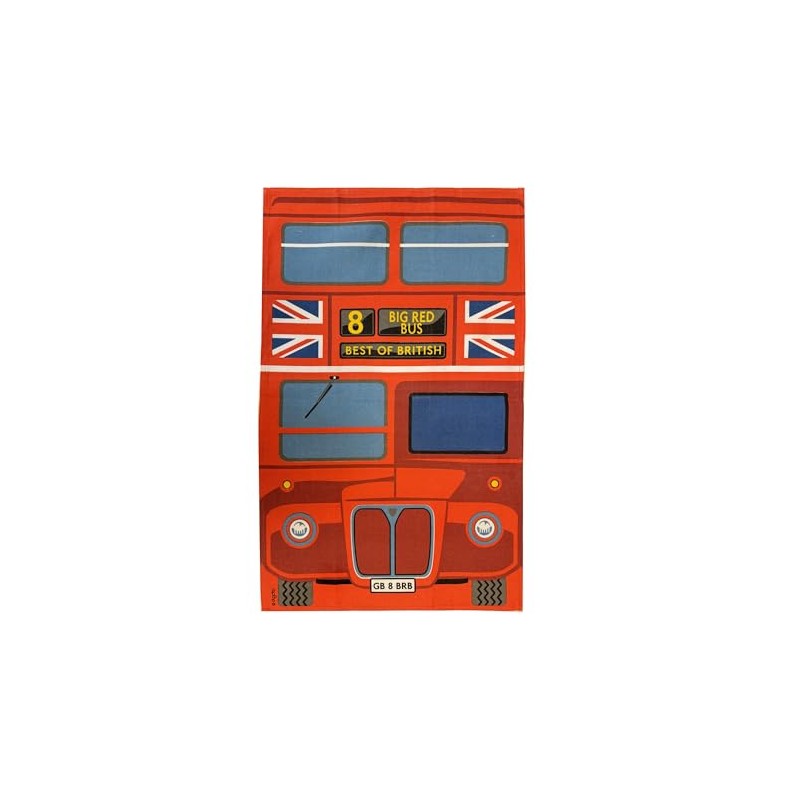 Elgate London Red Bus Tea Towel - British Souvenir Kitchen