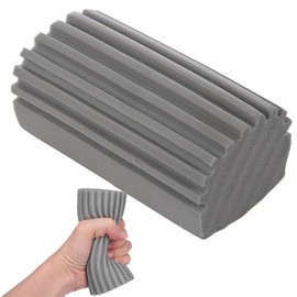 Esponja Húmeda Mágica de Limpieza de Polvo - Esponjas Reutilizables, Esponja de Limpieza para el Hogar, para Limpieza, Estores, Zócalos y Ventilaciones, Plumeros de Limpieza, Paquete de 1 (Gris)