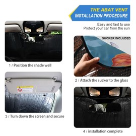 Car Windshield Sun Shade Spring Summer Hummingbirds Flowers01 Foldable Car Front Windshield Sunshade Blocks UV Rays Sun Visor Sun Heat Protection for Car Truck SUV to Keep Your Vehicle Cool,Medium
