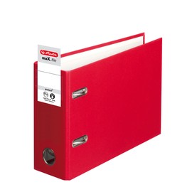 Herlitz 10842342 Ordner maX.file protect A5 quer rot FSC Mixed
