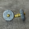ARTISNO Round Marble Brass Knob, Modern Cabinet Knob, Decorative Hardware,