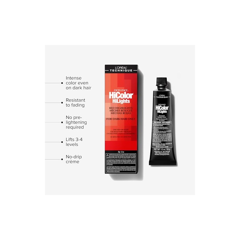 L'oreal Excellence Hicolor, Red Magenta Highlights, 1.2 Ounce