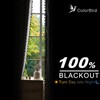Colorbirtd 100% Blackout Boho Curtains 2 Panels 63 Inch Black
