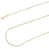 BEADIA Gold-Plated Snake Chains Necklace 45cm 4pcs with Lobster Clasp