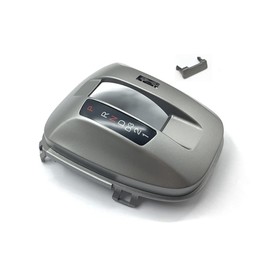 AEETUED Replacement Gear Box Shift Lever Gear Display Panel Cover Fit for Honda 8th Gen Accord 2008 2009 2010 2011 2012 (Silver Gray)