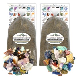 Sluiceboy Prospecting - Gem Mining Rough Stone Mix | 8 POUNDS of Paydirt | 2 Pack Special | Guaranteed Gemstones | Mining Rock Dig Gem Dig