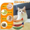 YUWENW 猫 おもちゃ 3個セット 魚 猫用おもちゃ プレゼント 安全 ストレス解消 ひとり遊び