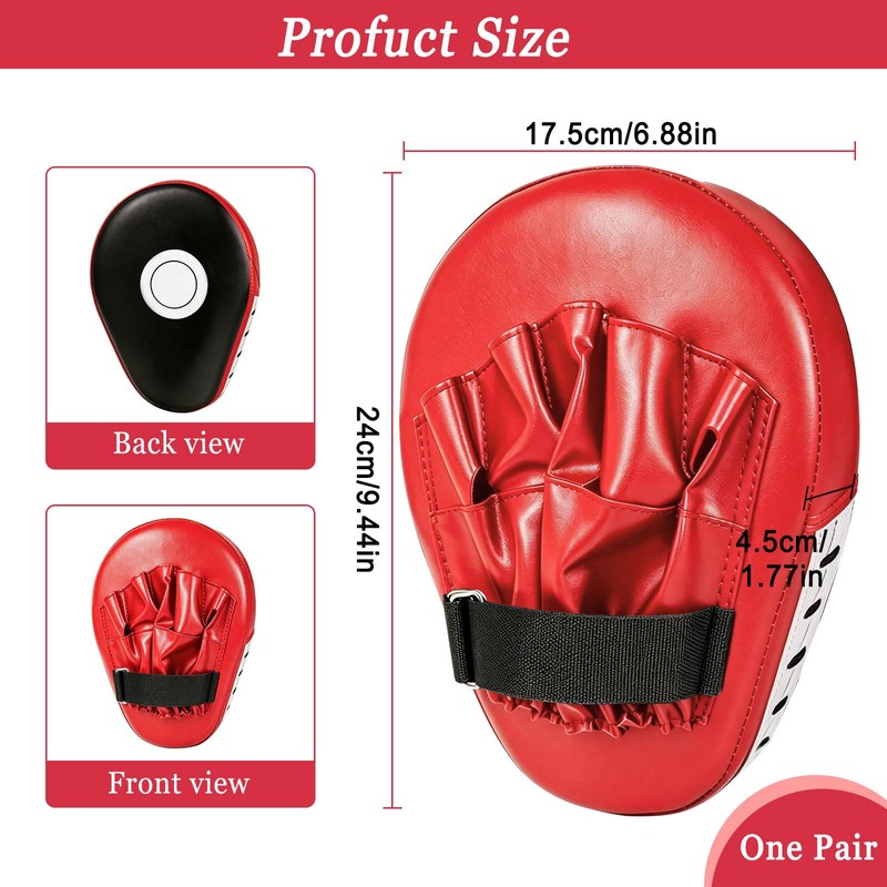 Boxing Pads Focus Mitts, Hook and Jab Punch Bag Target