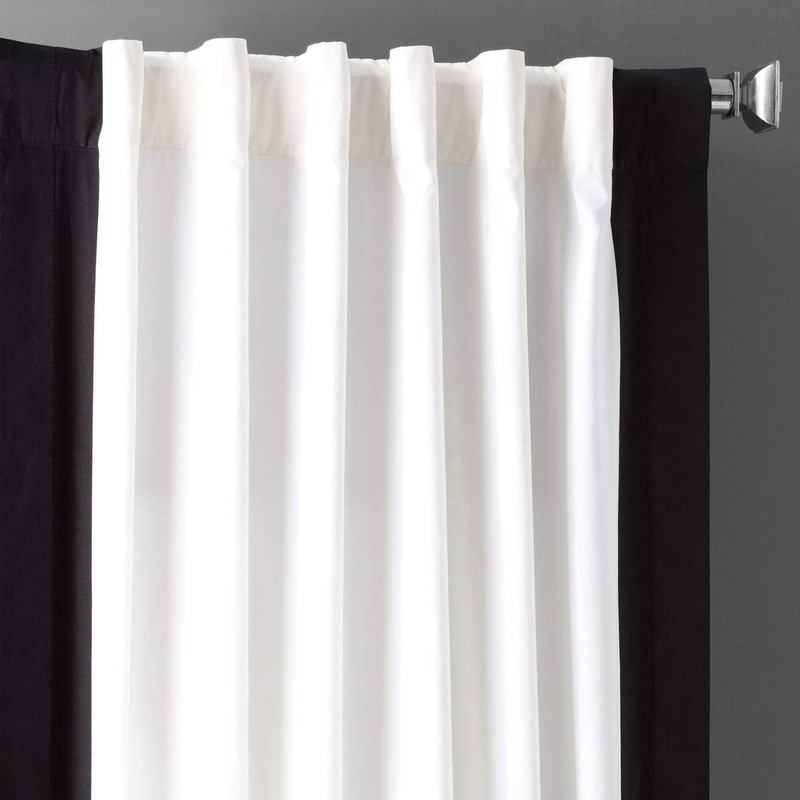 HPD Half Price Drapes Panama Cotton Curtains for Living Room,