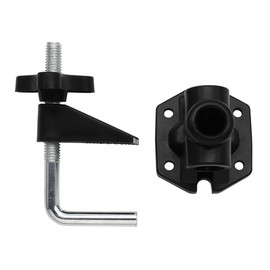 Laroal Universal C-Clamp For Desk Mounting Bracket Adjustable Metal And Plastic Stand Clamp For Mic Stand Desk Lamp Monitor (Fit Up To 4.5cm Thickness)