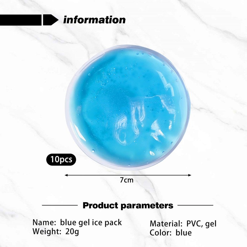 10 Pieces Blue Gel Ice Pack, Reusable Ice Pack, Mini