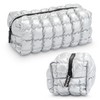 Revlon Quilted Makeup Bag - Marshmallow Quilted Makeup Pouch, Travel