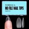 TOMICCA Almond Artificial Nail Tips, Pack of 360 Tips for