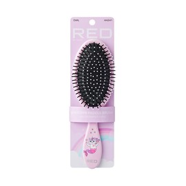 Red by Kiss Detangling Hair Brush Glides Through Tangles With Ease For All Hair Types Kids Friendly Size Hair Detangler Wet or Dry Hair
