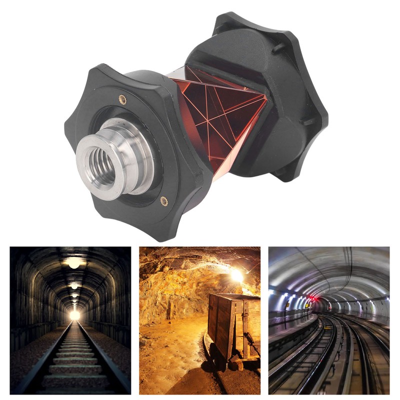 Total Station Prism 360 Degree Universal Prism Lens Triangular Glass
