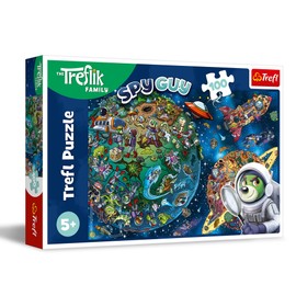Trefl - The Treflik Family, Trefliks in Space - Puzzle 100 Pieces - Colourful Puzzle, Creative Entertainment, Fun for Children from 5 Years