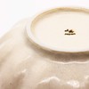美濃 Burn kaneko 小兵 Bowl 21 cm White Effective Wheel Flower