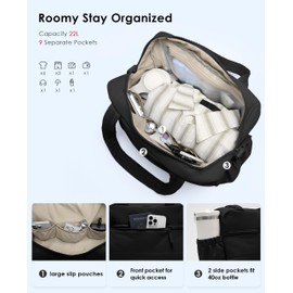 Gym Bag for Women, Travel Duffle Bags with Wet Pocket, Lightweight Carry on Bag Overnight Weekender Duffel Bag, Water Resistant (Black)