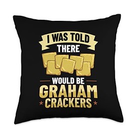 Graham Cracker Chocolate Crust Gluten Free Throw Pillow, 18x18, Multicolor