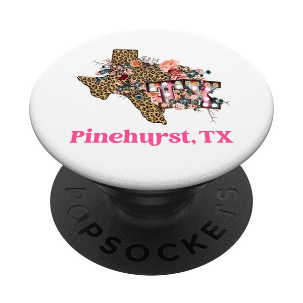Data Set 98.png, TX Texas boho leopard floral souvenir PopSockets
