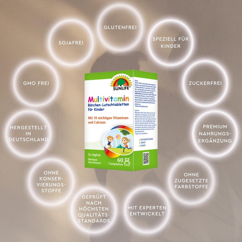 Sunlife 113726 Multivitamin Bear Lozenges