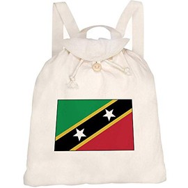 Azeeda 'Saint Kitts & Nevis' Canvas Rucksack/Backpack (RK00011199)