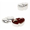 Sophia Silverplated Double Heart Wedding Ring Box