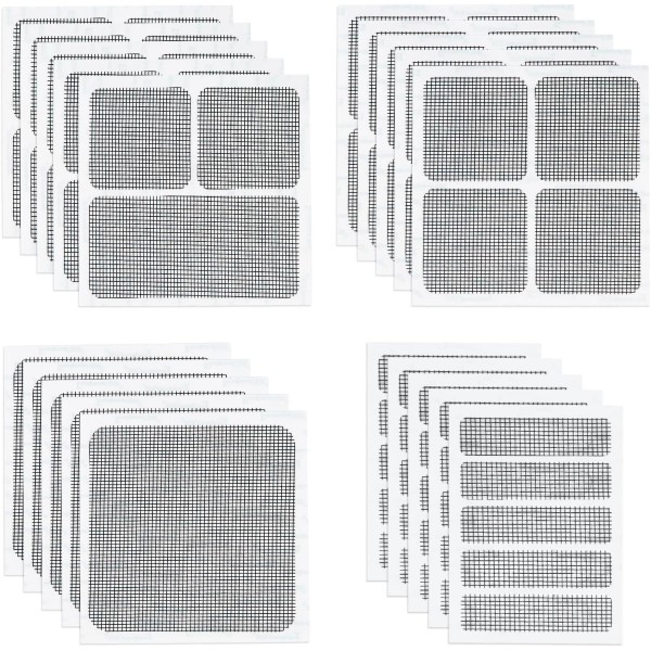 NoBrand 20pcs Window Screen Repair Patches Kit, Self Adhesive Screen