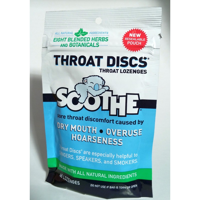 Throat Discs Throat Lozenges Original Formula 46 Lozenges (Value Pack