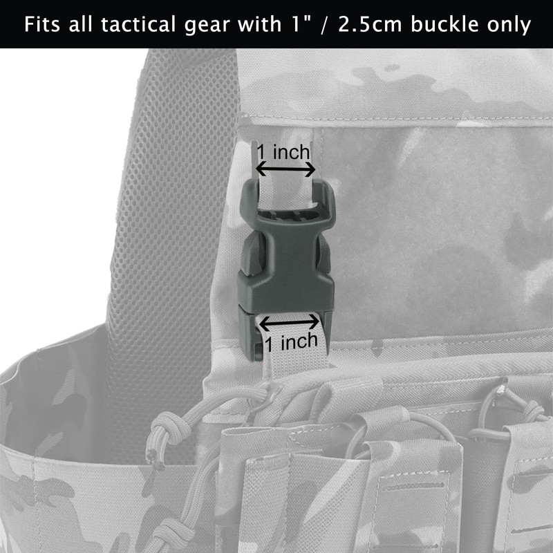 Qavctw 2x 1'' Buckle Quick Side Release Buckle for Tactical