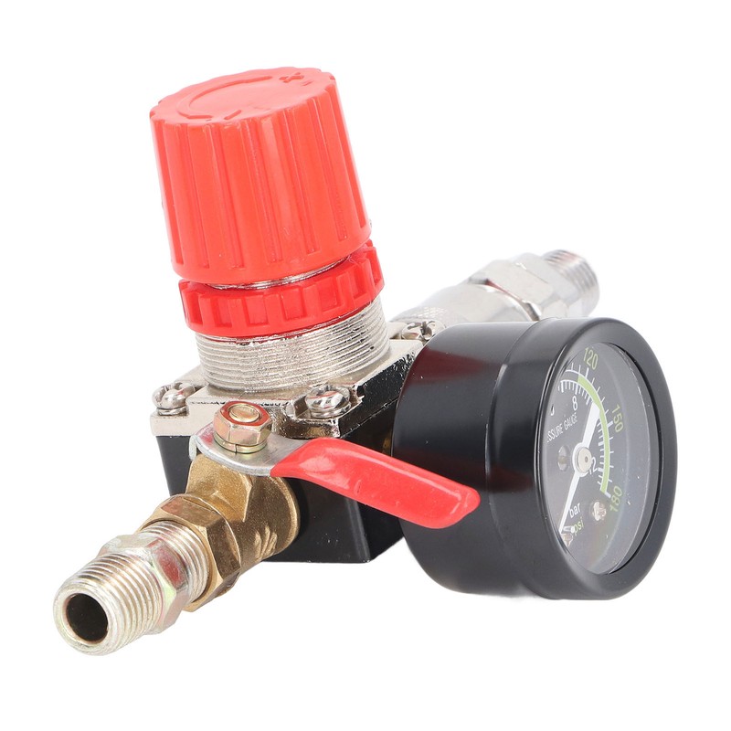 Air Compressor Regulator 0‑180 PSI Pressure Controller 1/4in with Gauge