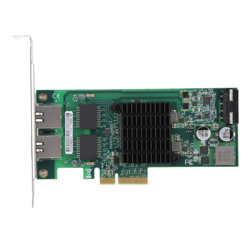 Network Card PCIE X4 Rj45 10/100/1000Mbps Gigabit Dual Port Electric