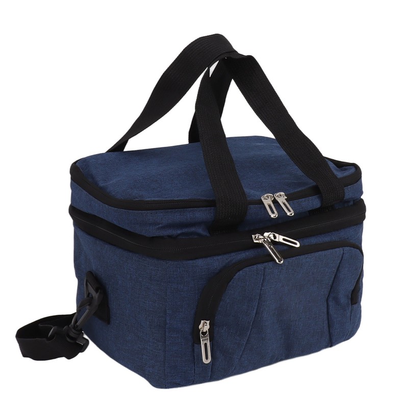 Collapsible Cooler Bag Oxford Cloth PEVA Leakproof Double Insulated Cooler