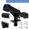 Bekith 2 Pack Fishing Rod Holder with Combo Mount, Adjustable