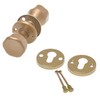 Aqbau® Door Knob, Rotatable with Rosette PZ Button Pusher Rotary