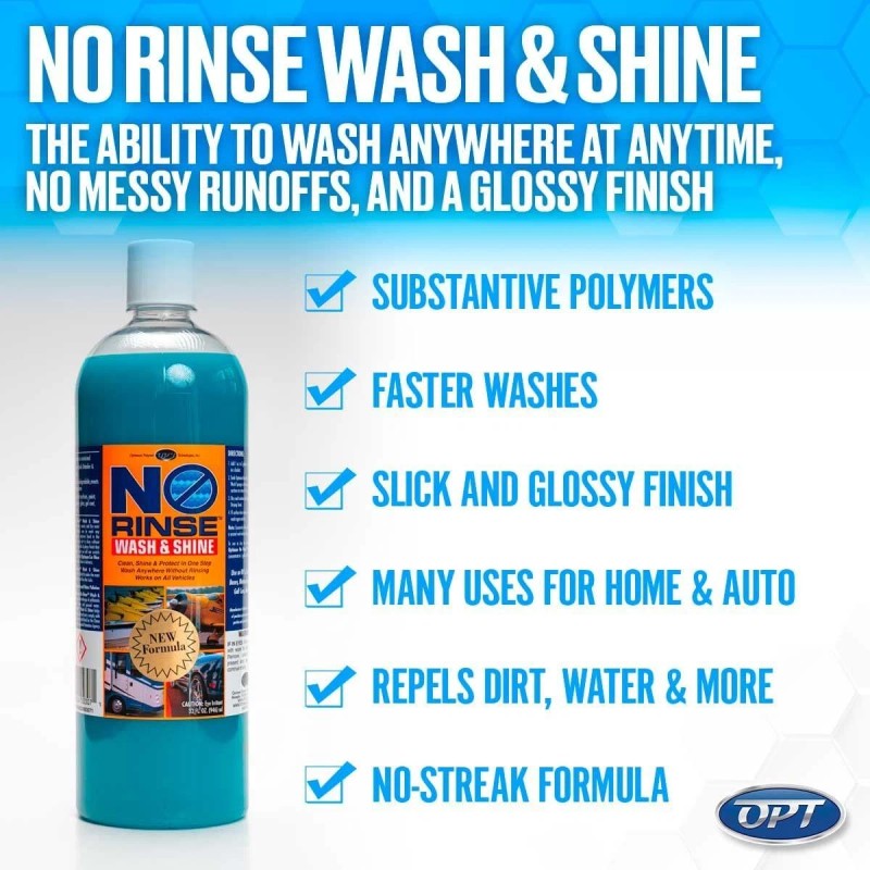 Optimum No Rinse Wash And Shine 32Oz Eco Friendly Car