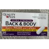Quality Plus (1 Bottles ) Of Quality Plus Extra Strength Back & Body, 20- ct. Bottle