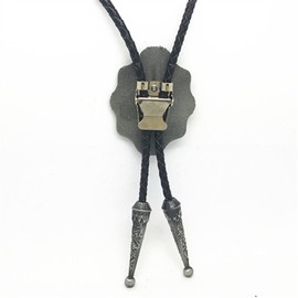 KECOL Mens Initial Letter Bolo Tie Western Cowboy Aalphabet A to Z Necktie for Men Women