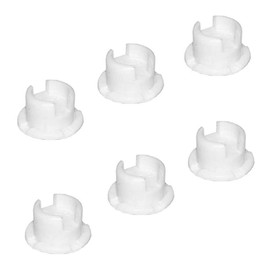 12pcs Tape Lock Button Plug Plastic Bottom Rail Cord Cover White Color Tape Lock Plug Blinds Accessory for Horizontal Faux Wood Blinds Bottom Rail