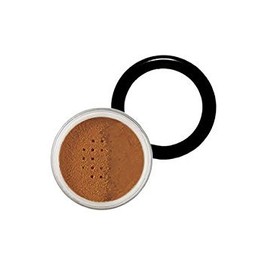 MODE Natural Skin Mineral Powder Foundation Medium Dark Warm - Shade 218 - Breathable Full Coverage Loose Makeup, Smooth Flawless Matte Finish, Nourishing Cocoa Skincare, Vegan